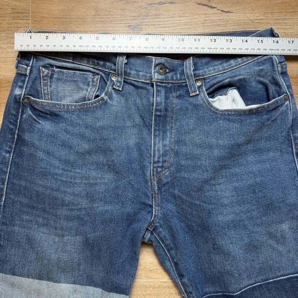 Levis Made &‎ Crafted Selvedge Jeans Men 32x34 502 Taper Japan Patchwork Big E